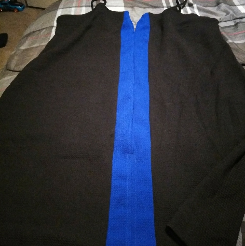 Black n blue short dress